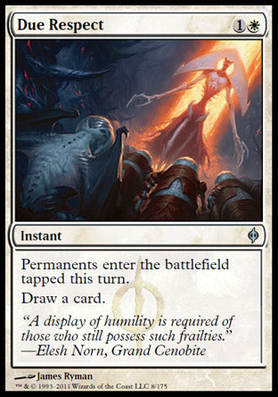 Due Respect (New Phyrexia) Light Play