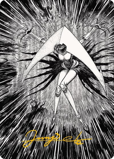 Elesh Norn, Mother of Machines Art Card (64/81) (Gold-Stamped Signature) (Art Series: Phyrexia: All Will Be One) Near Mint