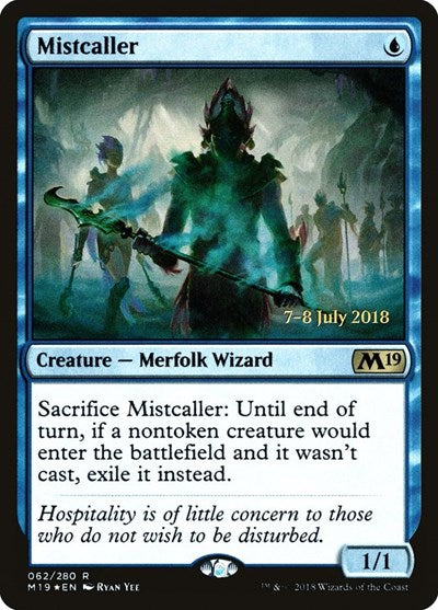 Mistcaller (Promos: Prerelease Cards) Medium Play Foil