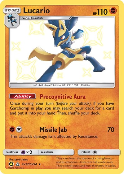 Lucario (Hidden Fates: Shiny Vault) Near Mint Holofoil