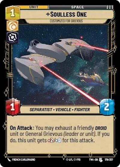 Soulless One Customized for Grievous (Twilight of the Republic) Near Mint Foil