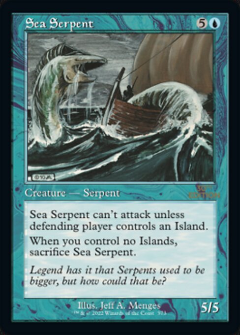 Sea Serpent (Retro Frame) (30th Anniversary Edition) Near Mint