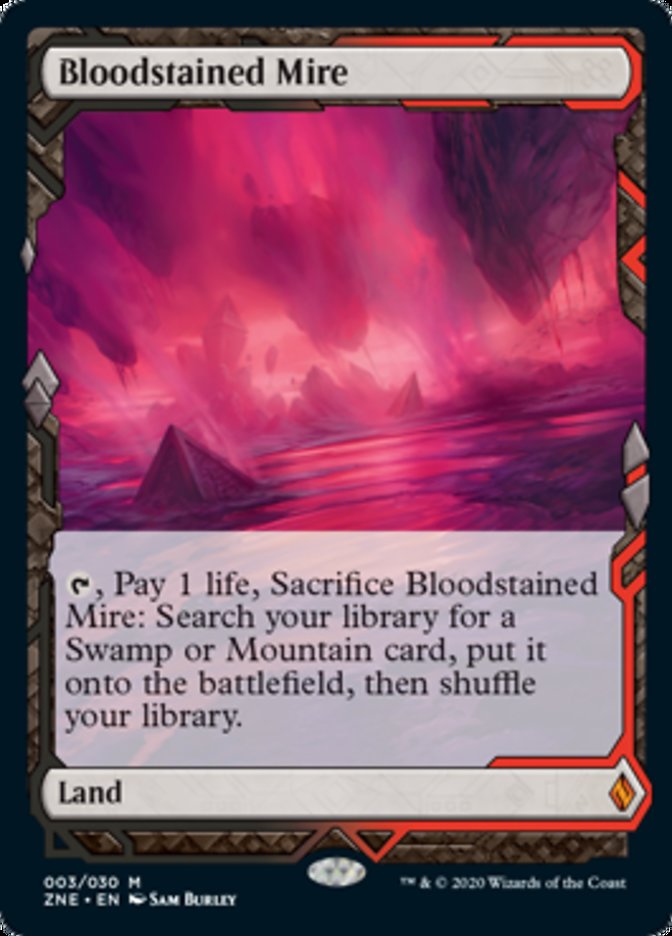Bloodstained Mire (Zendikar Rising Expeditions) Damaged / Poor