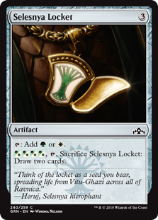 Selesnya Locket (Guilds of Ravnica) Light Play Foil
