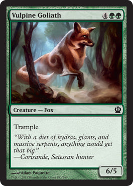 Vulpine Goliath (Theros) Light Play Foil