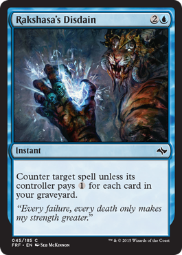 Rakshasa's Disdain (Fate Reforged) Medium Play Foil