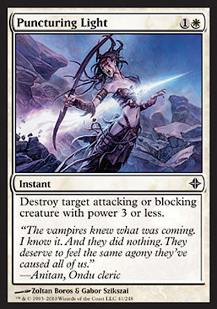 Puncturing Light (Rise of the Eldrazi) Light Play Foil