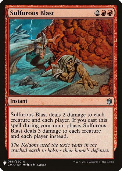 Sulfurous Blast (Mystery Booster) Light Play