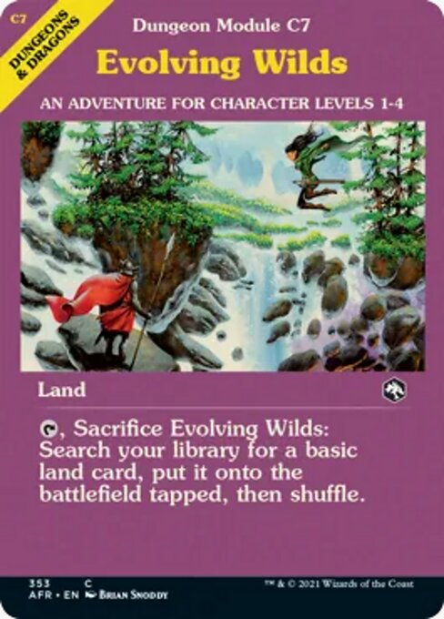 Evolving Wilds (Showcase) (Adventures in the Forgotten Realms) Light Play Foil