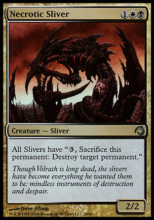 Necrotic Sliver (Premium Deck Series: Slivers) Medium Play Foil