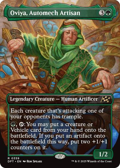 Oviya, Automech Artisan (Borderless) (Aetherdrift) Light Play Foil