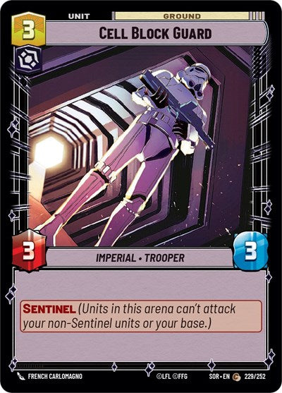 Cell Block Guard (Spark of Rebellion) Near Mint Foil