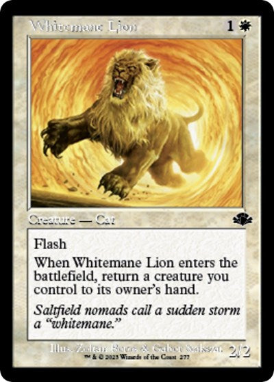 Whitemane Lion (Retro Frame) (Dominaria Remastered) Near Mint Foil