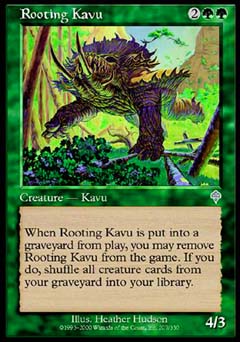 Rooting Kavu (Invasion) Medium Play Foil