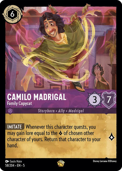 Camilo Madrigal - Family Copycat (Shimmering Skies) Near Mint Cold Foil