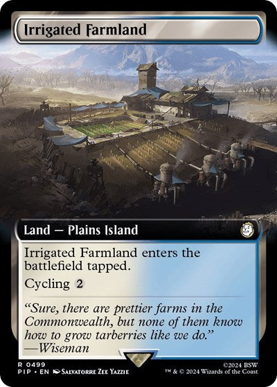Irrigated Farmland (Extended Art) (Universes Beyond: Fallout) Near Mint Foil