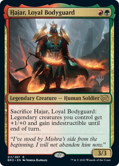 Hajar, Loyal Bodyguard (Promo Pack: The Brothers War) Near Mint