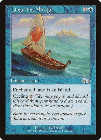 Lingering Mirage (Urza's Saga) Light Play