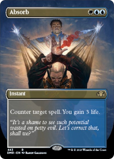 Absorb (Borderless) (Dominaria Remastered) Light Play Foil