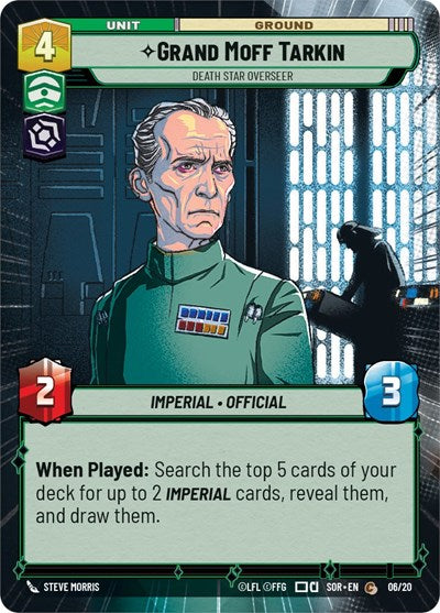 Grand Moff Tarkin Death Star Overseer (Hyperspace) (Weekly Play Promos) Near Mint