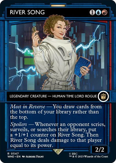 River Song (Showcase) (Universes Beyond: Doctor Who) Near Mint Foil
