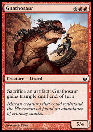 Gnathosaur (Mirrodin Besieged) Medium Play Foil