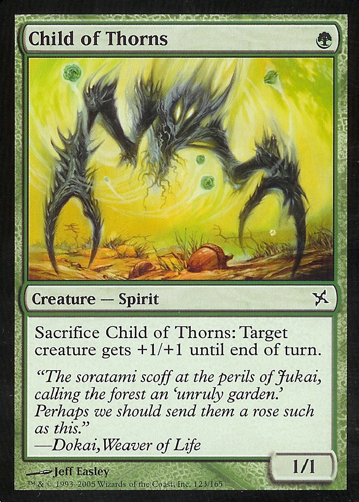 Child of Thorns (Betrayers of Kamigawa) Medium Play Foil