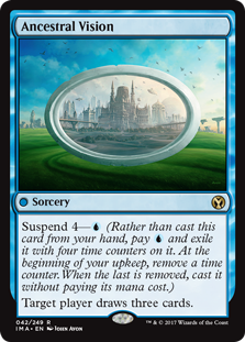 Ancestral Vision (Iconic Masters) Light Play Foil