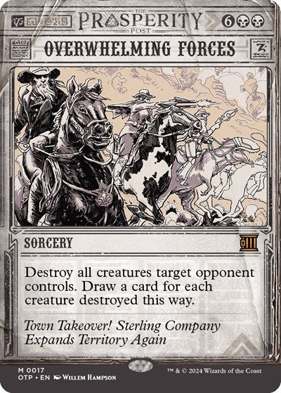 Overwhelming Forces (Outlaws of Thunder Junction: Breaking News) Light Play Foil