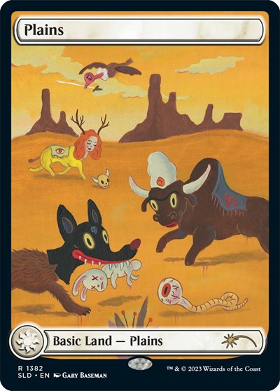 Plains (1382) (Secret Lair) Near Mint Foil