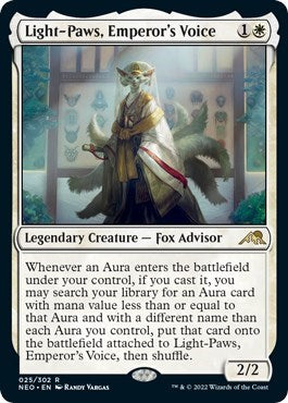 Light-Paws, Emperor's Voice (Kamigawa: Neon Dynasty) Medium Play Foil