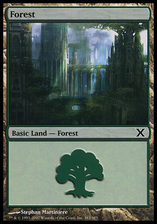 Forest (383) (10th Edition) Light Play