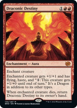 Draconic Destiny (The Brothers' War) Light Play Foil
