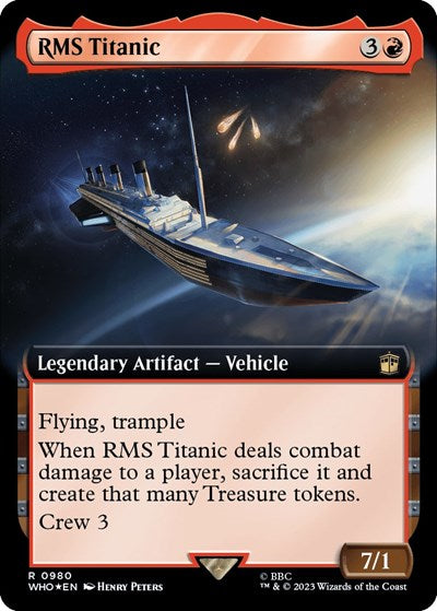 RMS Titanic (Extended Art) (Surge Foil) (Universes Beyond: Doctor Who) Light Play Foil