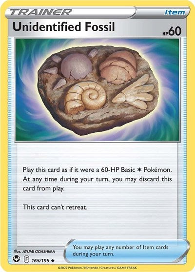 Unidentified Fossil (SWSH12: Silver Tempest) Near Mint Reverse Holofoil