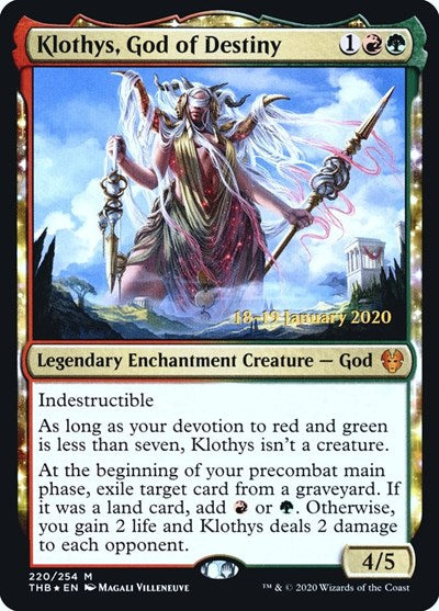 Klothys, God of Destiny (Promos: Prerelease Cards) Near Mint Foil