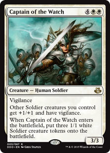 Captain of the Watch (Duel Decks: Kiora vs Elspeth) Heavy Play