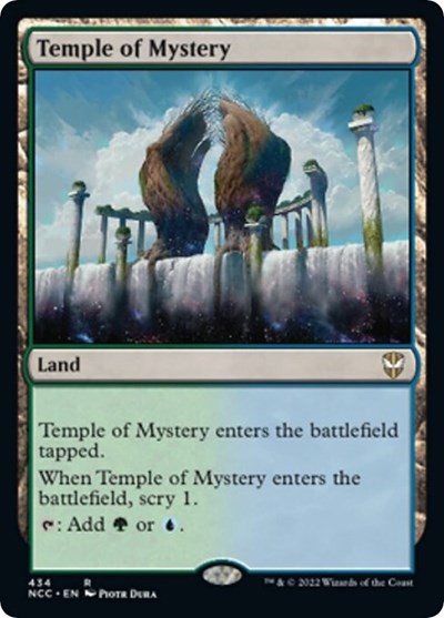 Temple of Mystery (Commander: Streets of New Capenna) Light Play