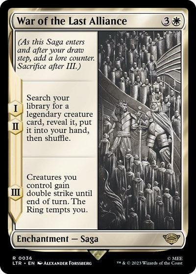 War of the Last Alliance (Universes Beyond: The Lord of the Rings: Tales of Middle-earth) Light Play Foil