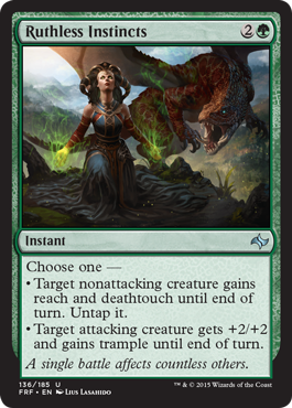 Ruthless Instincts (Fate Reforged) Medium Play Foil