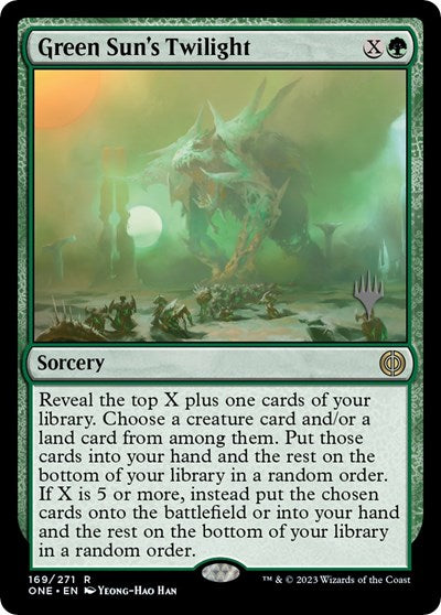 Green Sun's Twilight (Promo Pack: Phyrexia: All Will Be One) Near Mint Foil