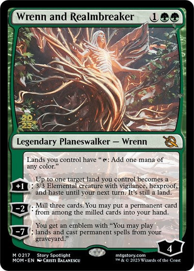 Wrenn and Realmbreaker (Promos: Prerelease Cards) Near Mint Foil