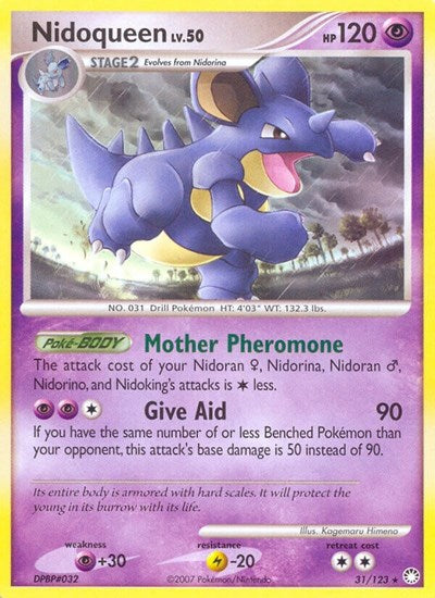 Nidoqueen (Mysterious Treasures) Light Play Reverse Holofoil