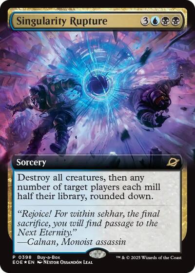 Singularity Rupture (Extended Art) (Promos: Buy-A-Box) Light Play Foil