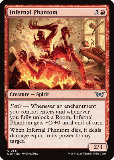 Infernal Phantom (Duskmourn: House of Horror) Medium Play Foil