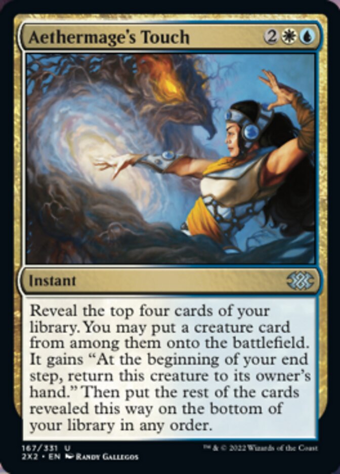 Aethermage's Touch (Double Masters 2022) Light Play