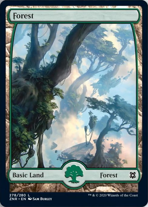 Forest (278) (Zendikar Rising) Near Mint Foil
