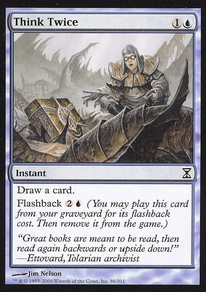 Think Twice (Time Spiral) Near Mint Foil