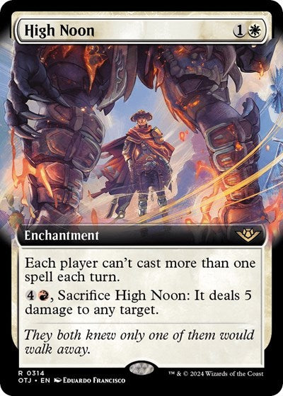 High Noon (Extended Art) (Outlaws of Thunder Junction) Near Mint Foil