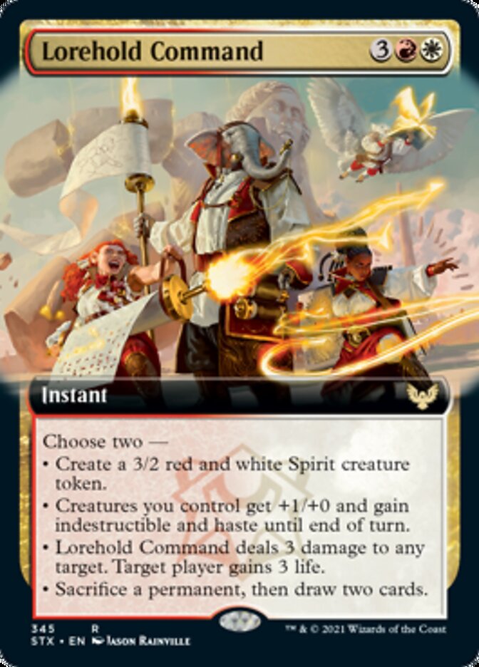 Lorehold Command (Extended Art) (Strixhaven) Near Mint Foil